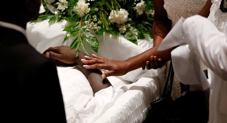 Woman dies at husband’s funeral