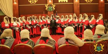 Nana Addo swears in 45 Judges