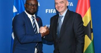 GFA president confers with FIFA President in Switzerland