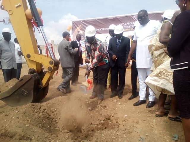 Cocoa Processing Company cuts sod for power generation plant