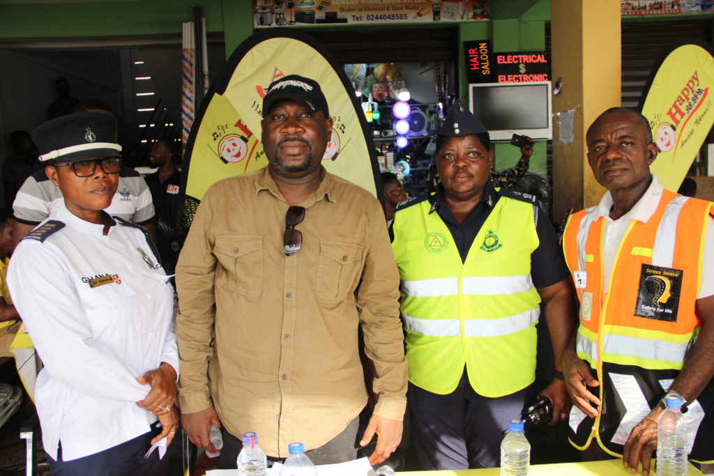 Happy FM sensitizes drivers at Neoplan Station, Circle on road safety ahead of Christmas