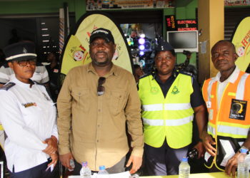 Happy FM sensitizes drivers at Neoplan Station, Circle on road safety ahead of Christmas