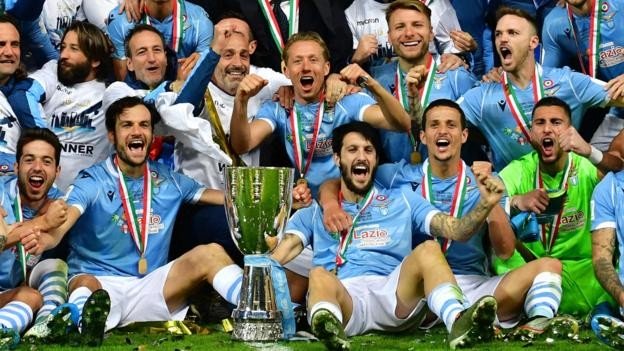 Lazio beat Juventus in Italian Super Cup