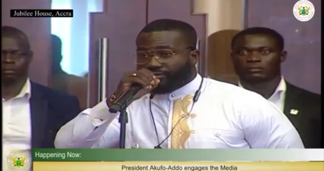 Watch Okatakyie-Afrifa-Mensah-question Nana-Addo on improper construction of roads and drainages at Meet-the-Press