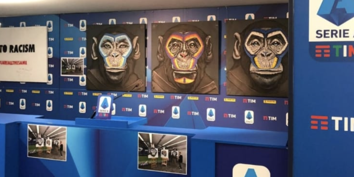 Serie A chief apologises for anti-racism ape artwork