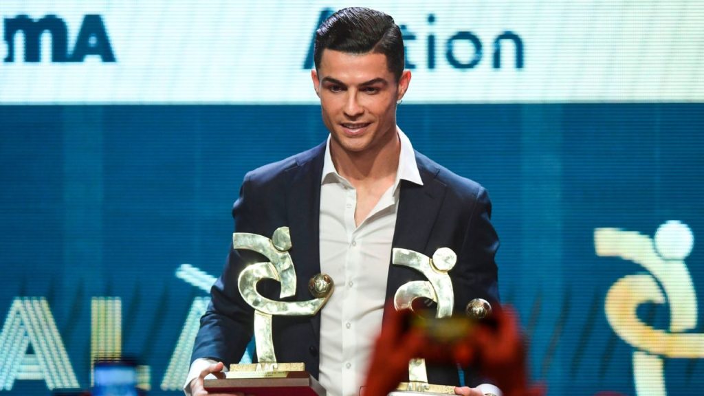 Cristiano Ronaldo skips Ballon d’Or gala to pick up award in Italy