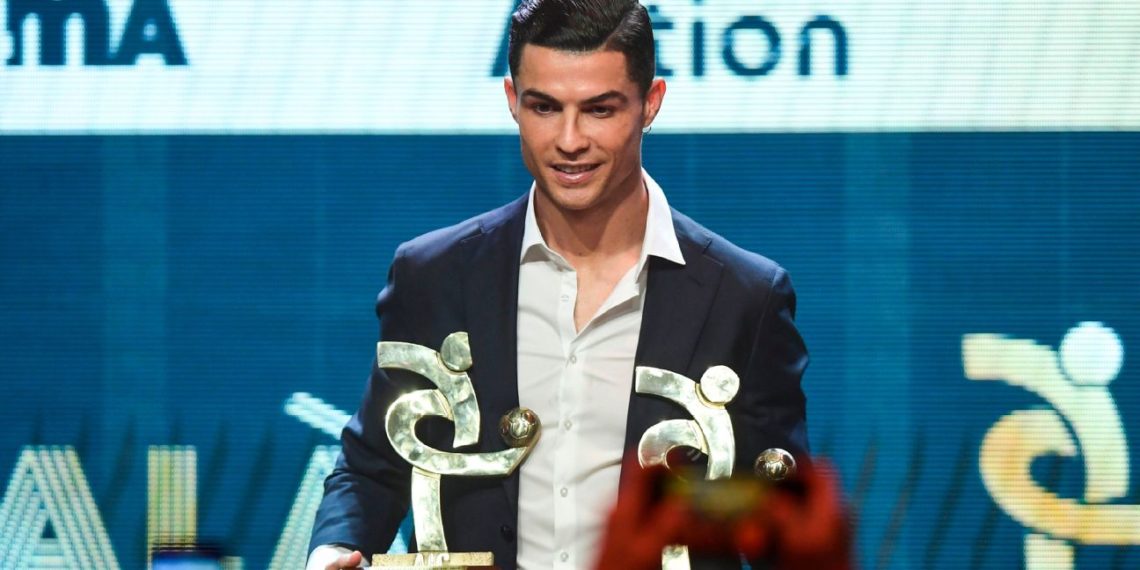 Cristiano Ronaldo skips Ballon d’Or gala to pick up award in Italy