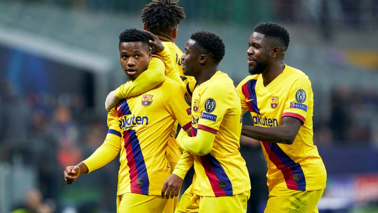 Champions League round-up:  Dortmund through, Fati makes history for Barca