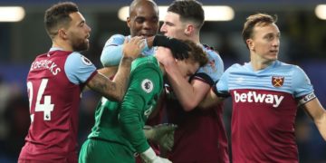 West Ham beat Chelsea, debutant Martin in tears