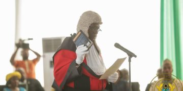 Prez Akufo-Addo swears in Anin Yeboah as 14th Chief Justice of Ghana