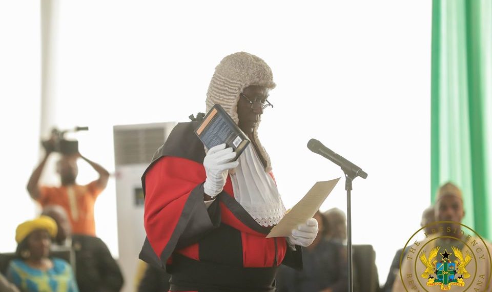 Prez Akufo-Addo swears in Anin Yeboah as 14th Chief Justice of Ghana