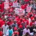 Over thirty thousand demonstrators hit the road in Kumasi