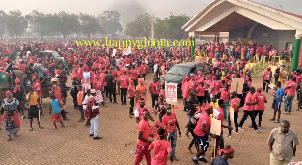 Photos: Thousands take to the streets of Tamale to demonstrate against new voters’ register