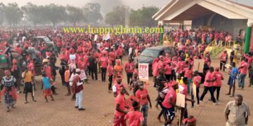 Photos: Thousands take to the streets of Tamale to demonstrate against new voters’ register