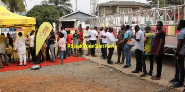 Hundreds turn up for Happy FM’s #SoakYourGariParty