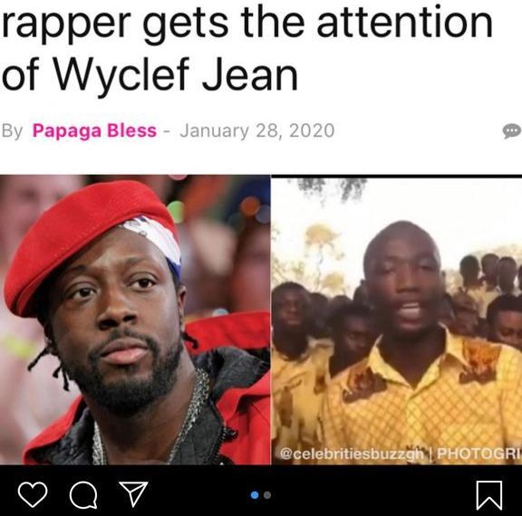 Bleooboi hits jackpot as he gets Wyclef Jean record label in hot search for him