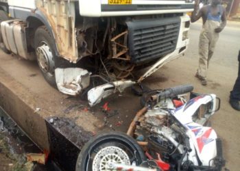 Two motorbike riders crashed to death at Anyinam