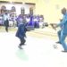 Watch how popular pastor performs deliverance on church members using football
