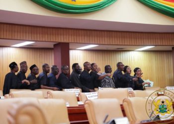 NDC MPs after walking out of parliament came back to collect their jollof and Drinks “Item 13” – Majority Leader