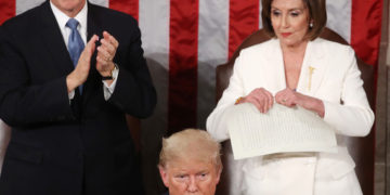 Pelosi tears up Trump’s State of the Union speech