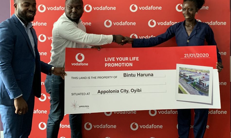 Vodafone rewards customer with a plot of land at Appolonia City