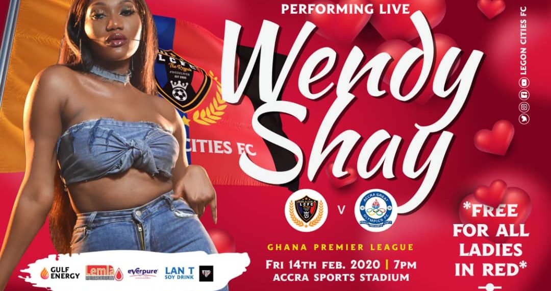 Wendy Shay to rock Accra Sports Stadium in Legon Cities clash with Great Olympics