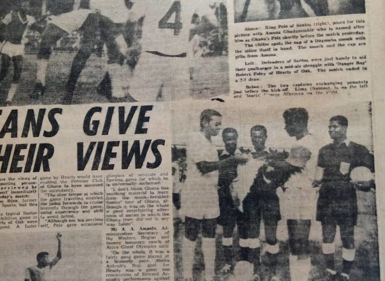 Today In Sports History: Hearts of Oak, Pele-led Santos FC draw 2-2 in international friendly
