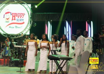 Blessed Choral warms up patrons at HappyFM 2020 mass wedding