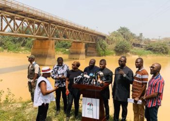 What the NDC said during a press conference on Galamsey along theTwifo Praso river