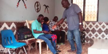 Bernard Oduro Takyi provides street bulbs/lights to deprived communities within the Sunyani west constituency