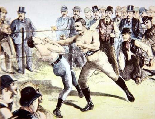 Today In Sports History: Lawrence Sullivan beats Charles Mitchell to defend his bare-knuckle heavyweight Championship