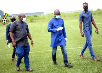 COVID-19 Isolation center: GFA president tours Ghanaman facility