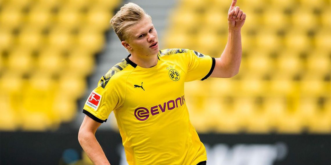 Haarland scores in Dortmund win on Bundesliga return