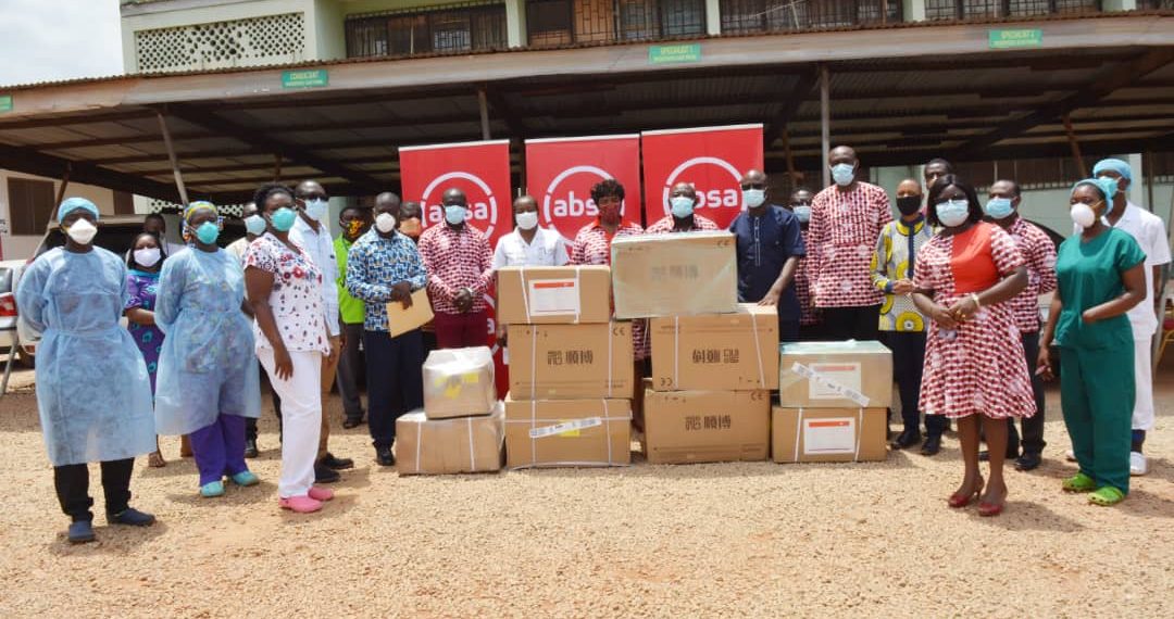 Absa Bank Ghana, Genser Energy and partners donate medical supplies to help fight COVID-19