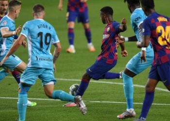 Teenager Fati joins Messi on scoresheet in Barcelona win