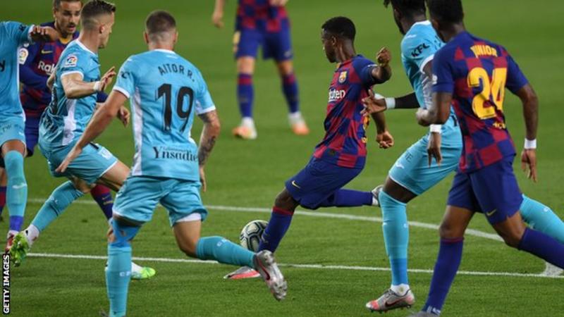 Teenager Fati joins Messi on scoresheet in Barcelona win