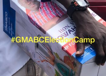 Pictures: NPP Primaries: MP for La Dadekotopon shares blenders to delegates