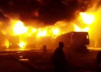 Fire razes tanker at Gomoa-Dwabenyin