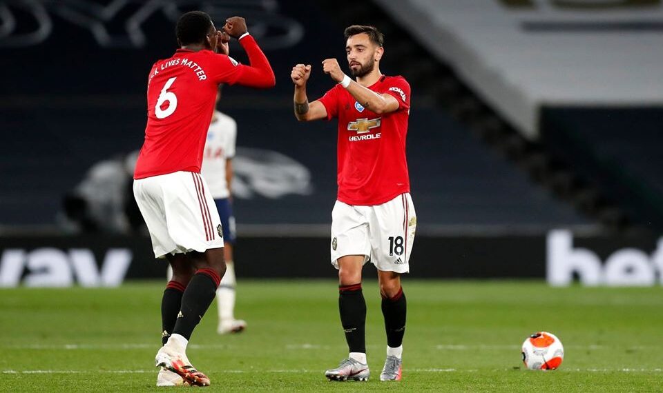 Fernandes earns Man United draw at Spurs
