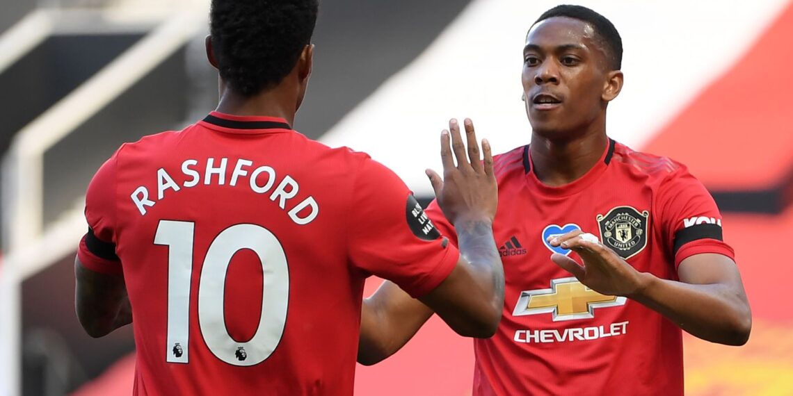 Martial hat-trick as Man United sink Blades