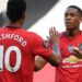 Martial hat-trick as Man United sink Blades