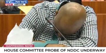 Video: Nigerian official collapses at corruption hearing
