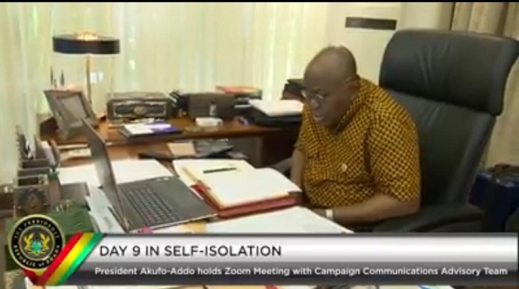 Video: President’s zoom meeting with campaign communications advisory team