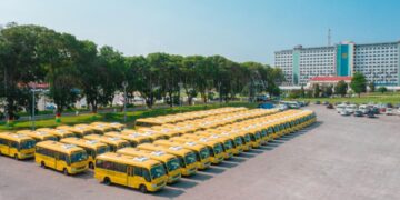 100 Senior High Schools Receive New Buses from gov't
