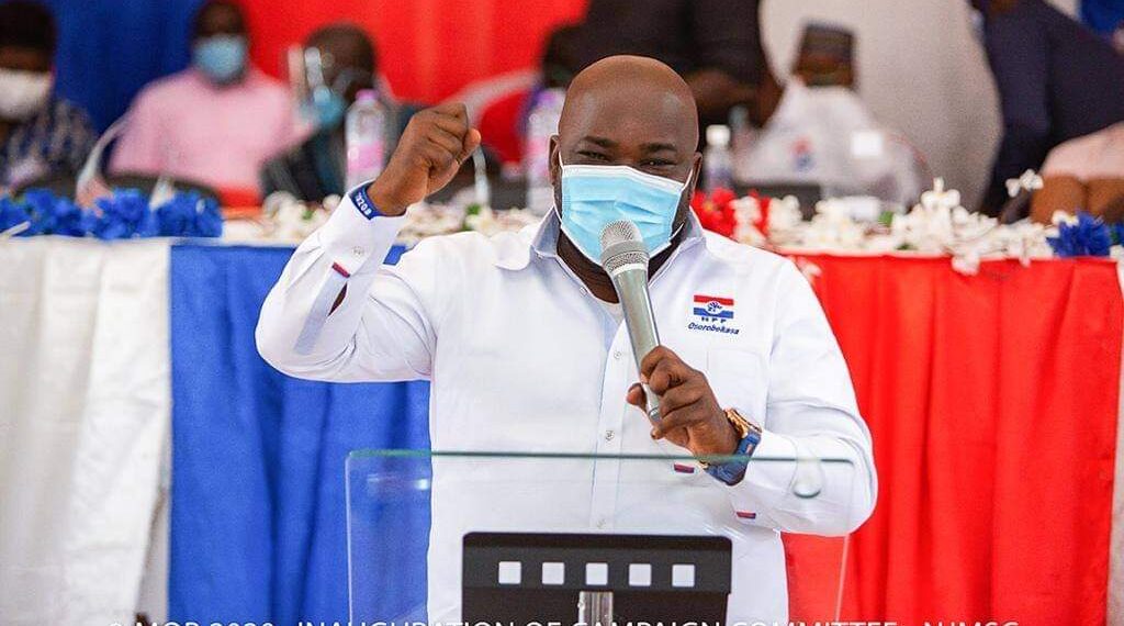 New Juaben South NPP outdoors campaign team