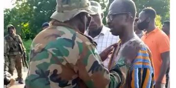 Video: Asiedu Nketia clashes with soldiers over voters registration