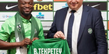 Bulgarian champions Ludogorets Razgrad unveil Ghana striker Bernard Tekpetey
