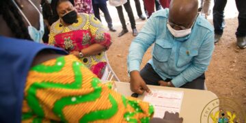 Prez Nana Addo and First Lady register for voter ID