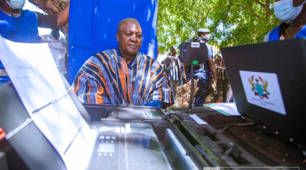 Photos: Mahama registers at hometown