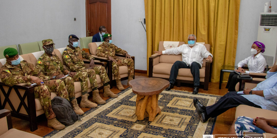 Mali coup: Rawlings receives Military Leaders